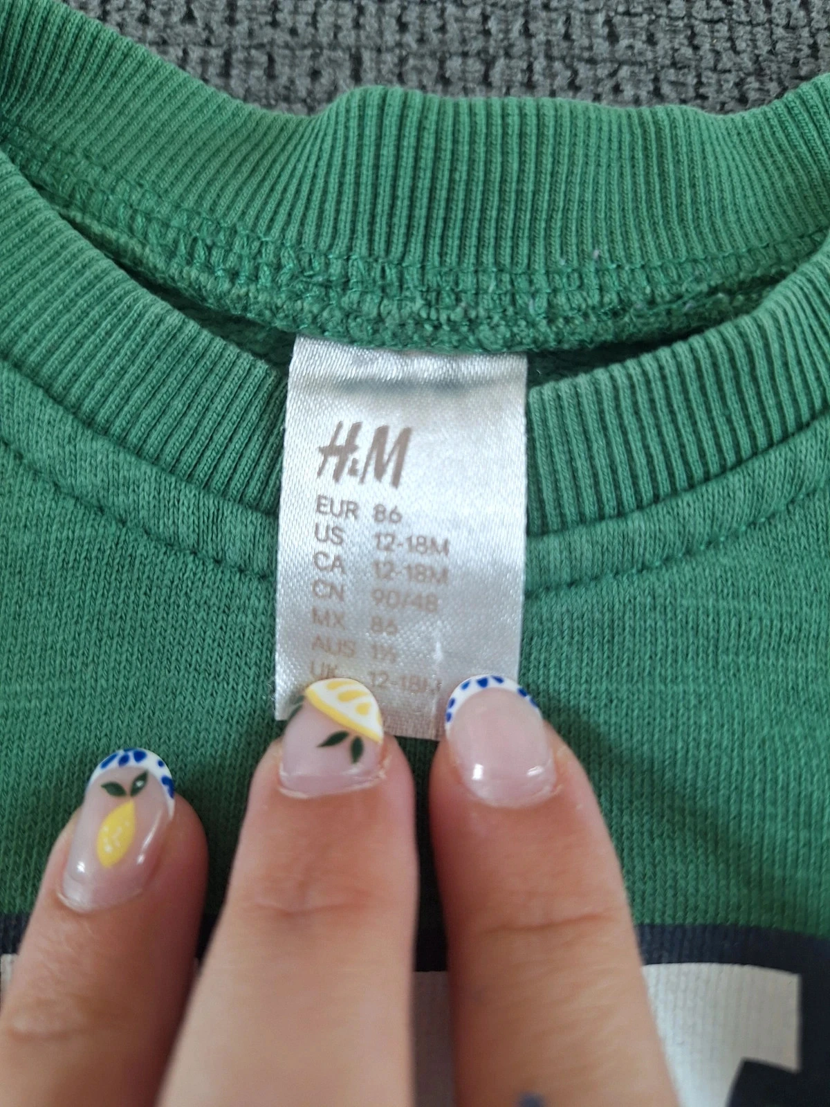 Moletom / Blusa verde H&M 12-18 meses (86 cm) - Estampa NYC – photo 2